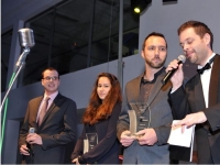 Tomáš Boleman, Tamara Kupková, Juraj Jančovič a moderátor Martin Chynoranský